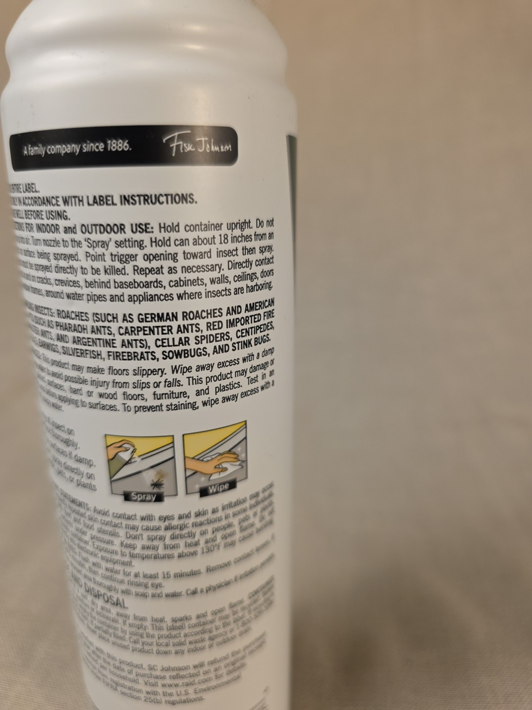 Raid Essentials Ant, Spider & Roach Killer 27 Aerosol Spray, 10 Oz, 16 Available