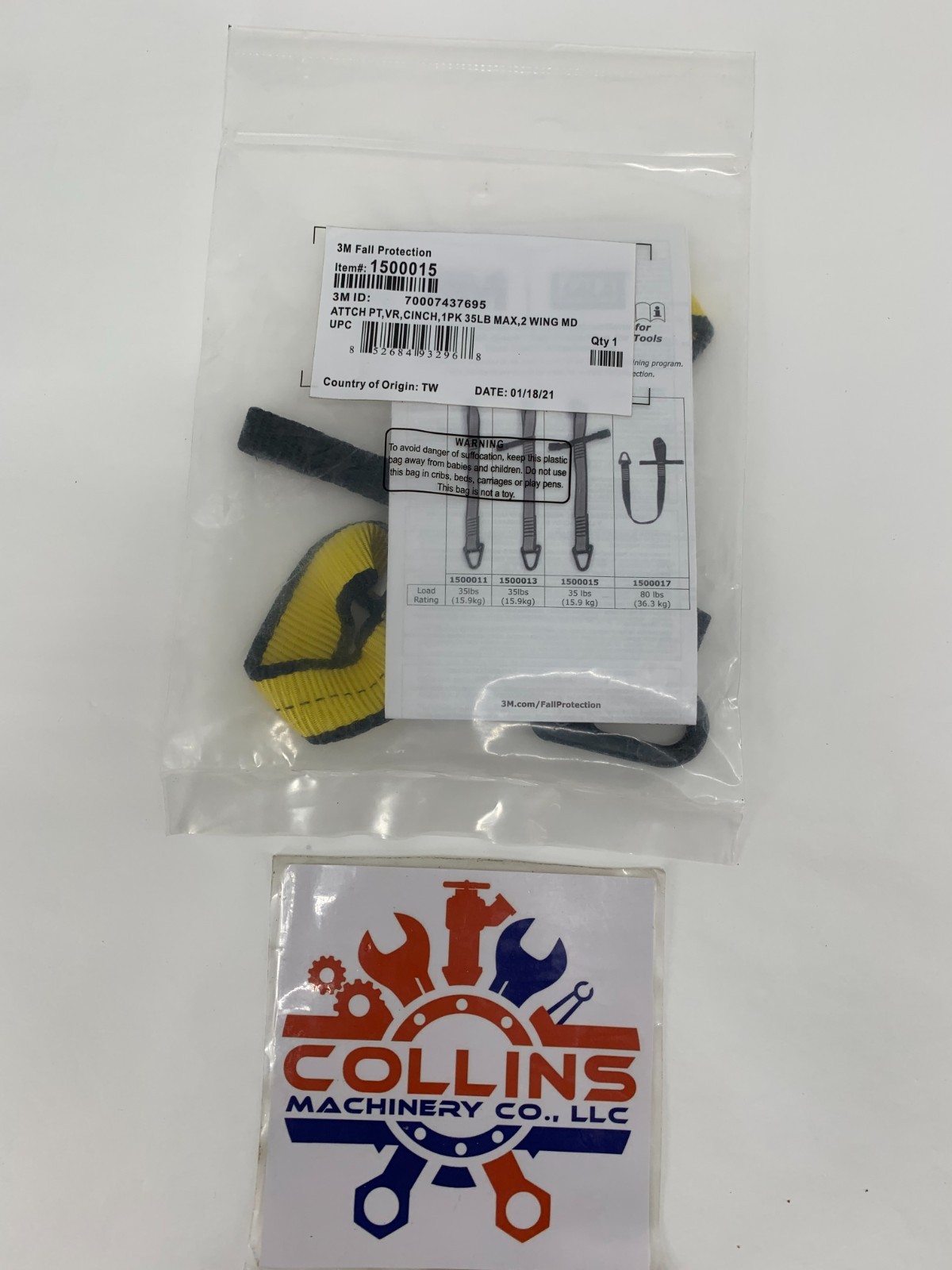 3M Dbi-Sala 1500015 Dual Wing Medium Duty Tool Cinch 1PK 35 LB. Max.