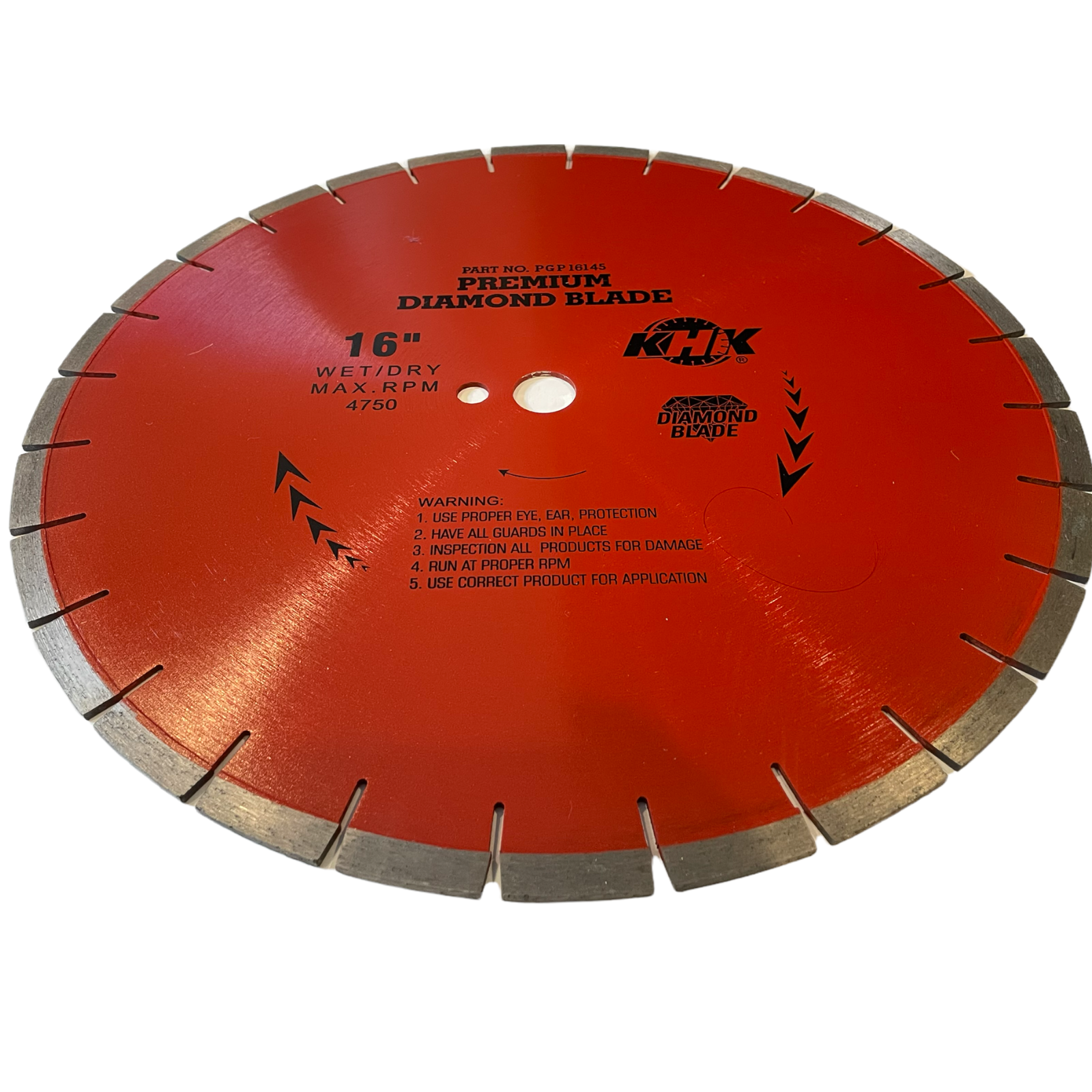 2PK 16'' General Purpose Saw Blade Cut Block Brick Concrete Marble 1'' Arbor
