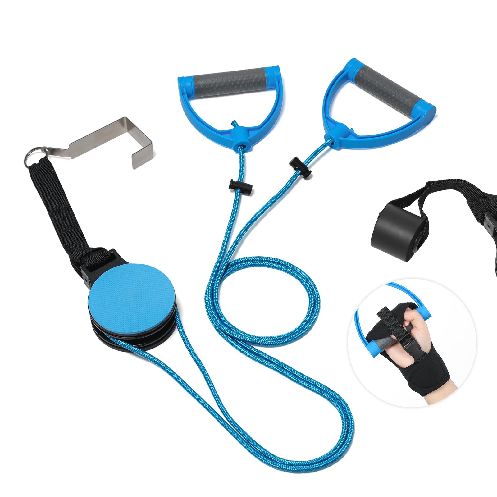 Over Door Shoulder Pulley Physical Therapy System for Rotator Cuff Rehab
