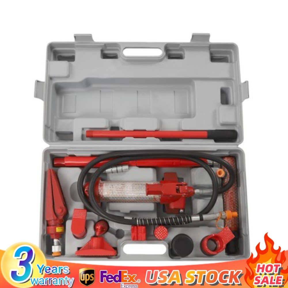 6Ton Porta Power Hydraulic Jack Body Frame Repair Kit Auto Shop Tool Lift Ram