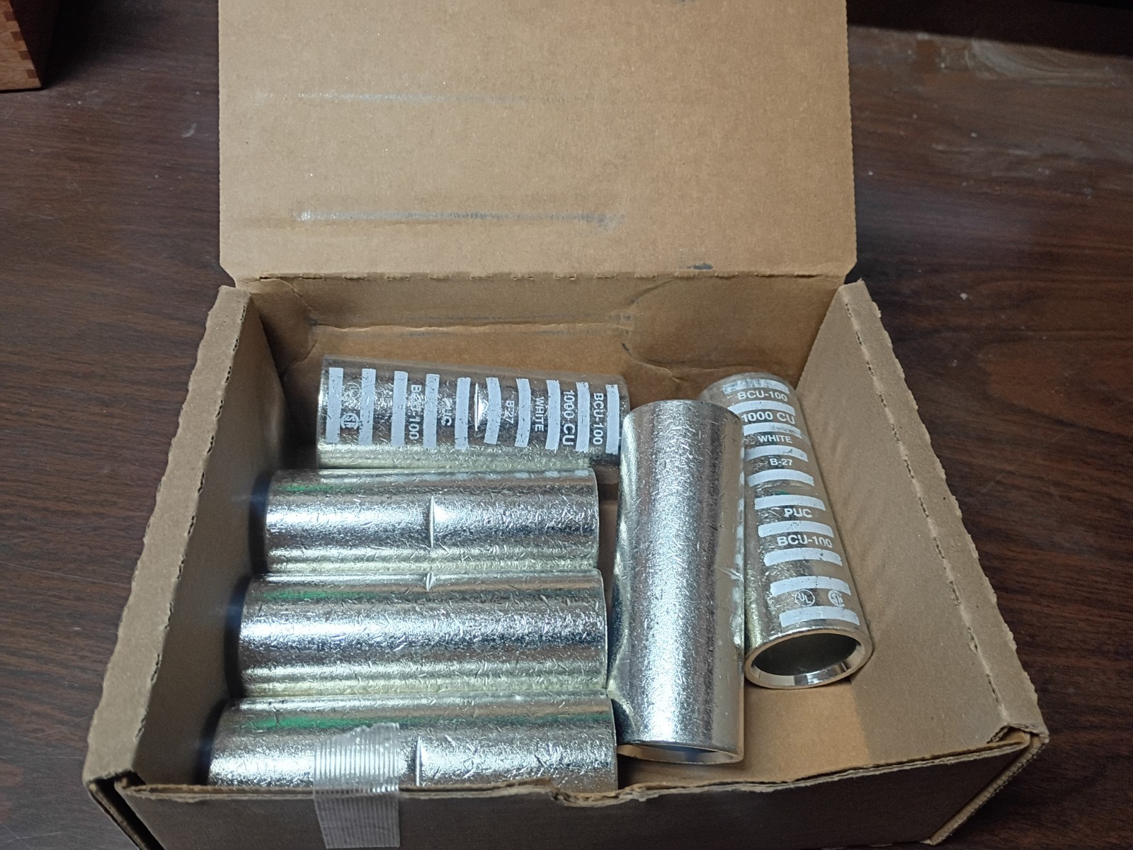 PENN-UNION BCU-100 CRIMP SPLICE CONNECTOR 1000 MCM NEW BOX OF 6 EACH