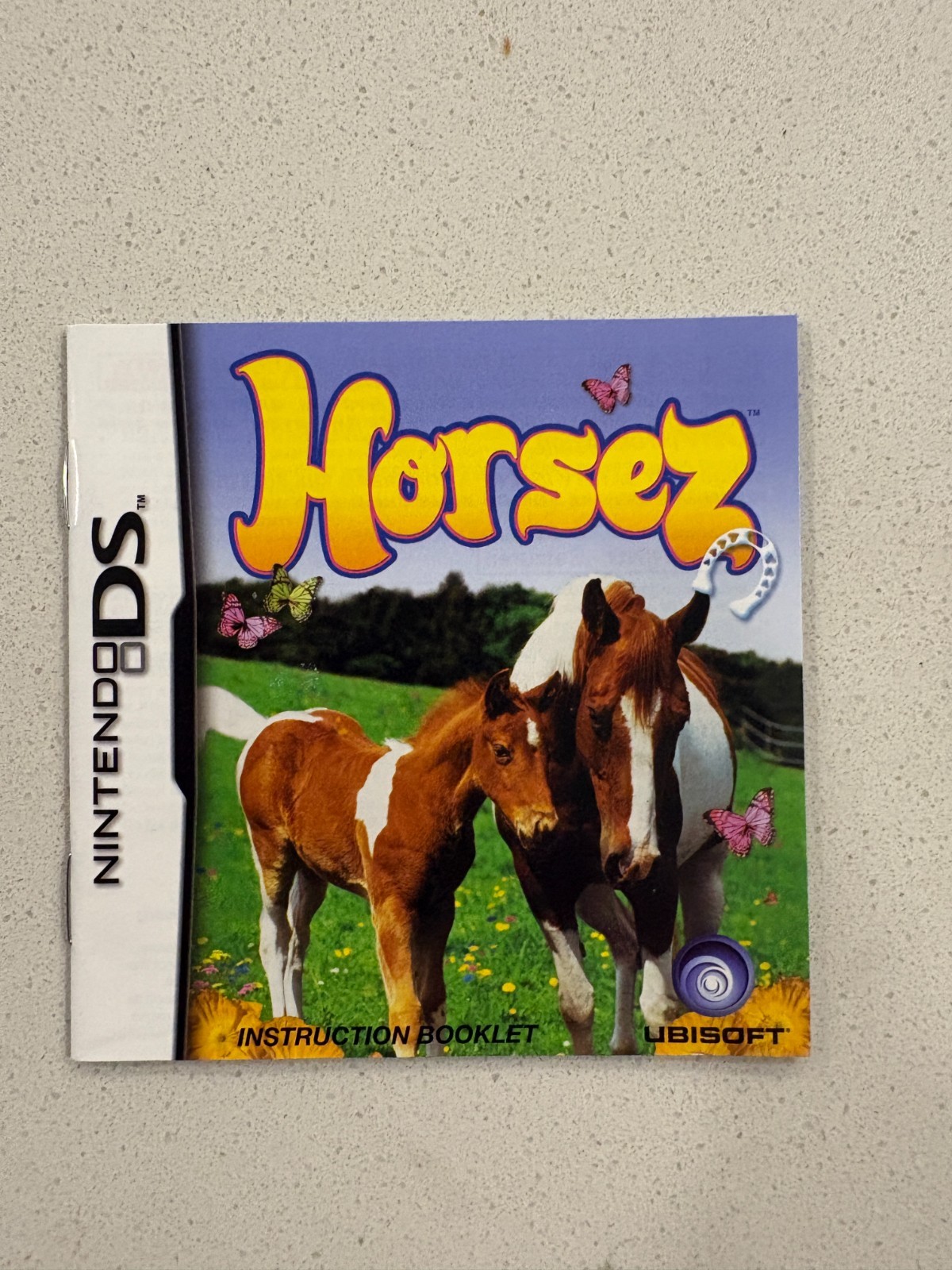 HORSEZ - NINTENDO DS - INSTRUCTION MANUAL AUTHENTIC