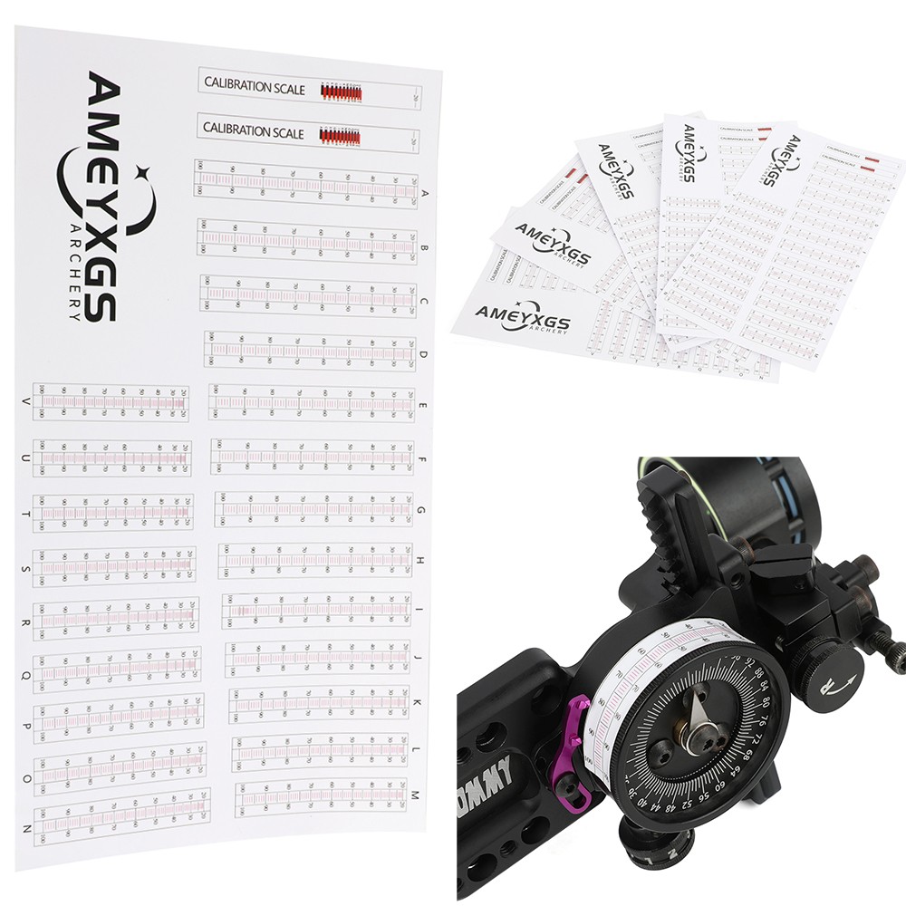 10X Archery Extended Range Replacement Sight Tape Hunting Target Practice Shoot