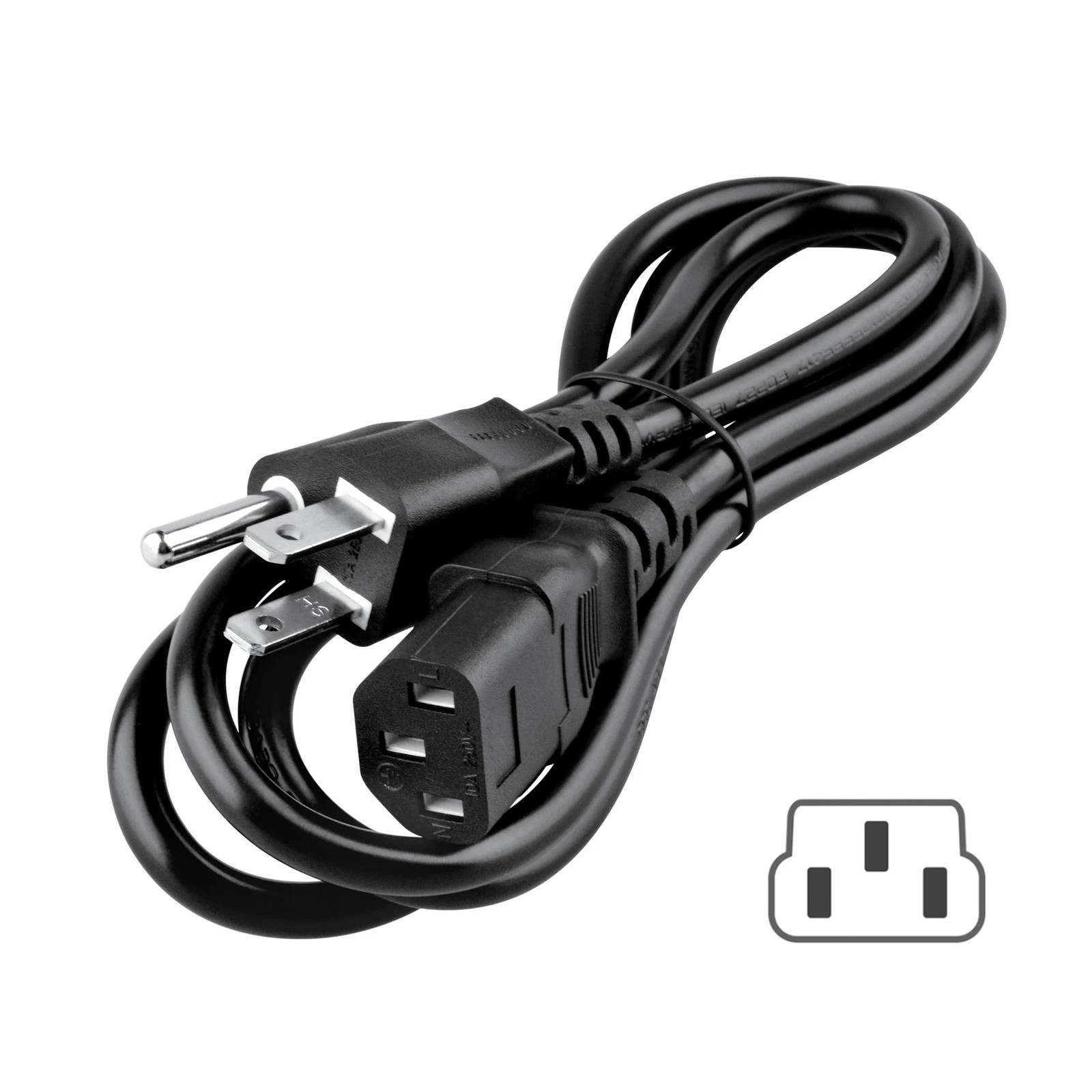 UL 6ft Power Cord Cable For Coby TFDVD1595 TFTV1525 15" TFTV1923 19" LCD HD TV