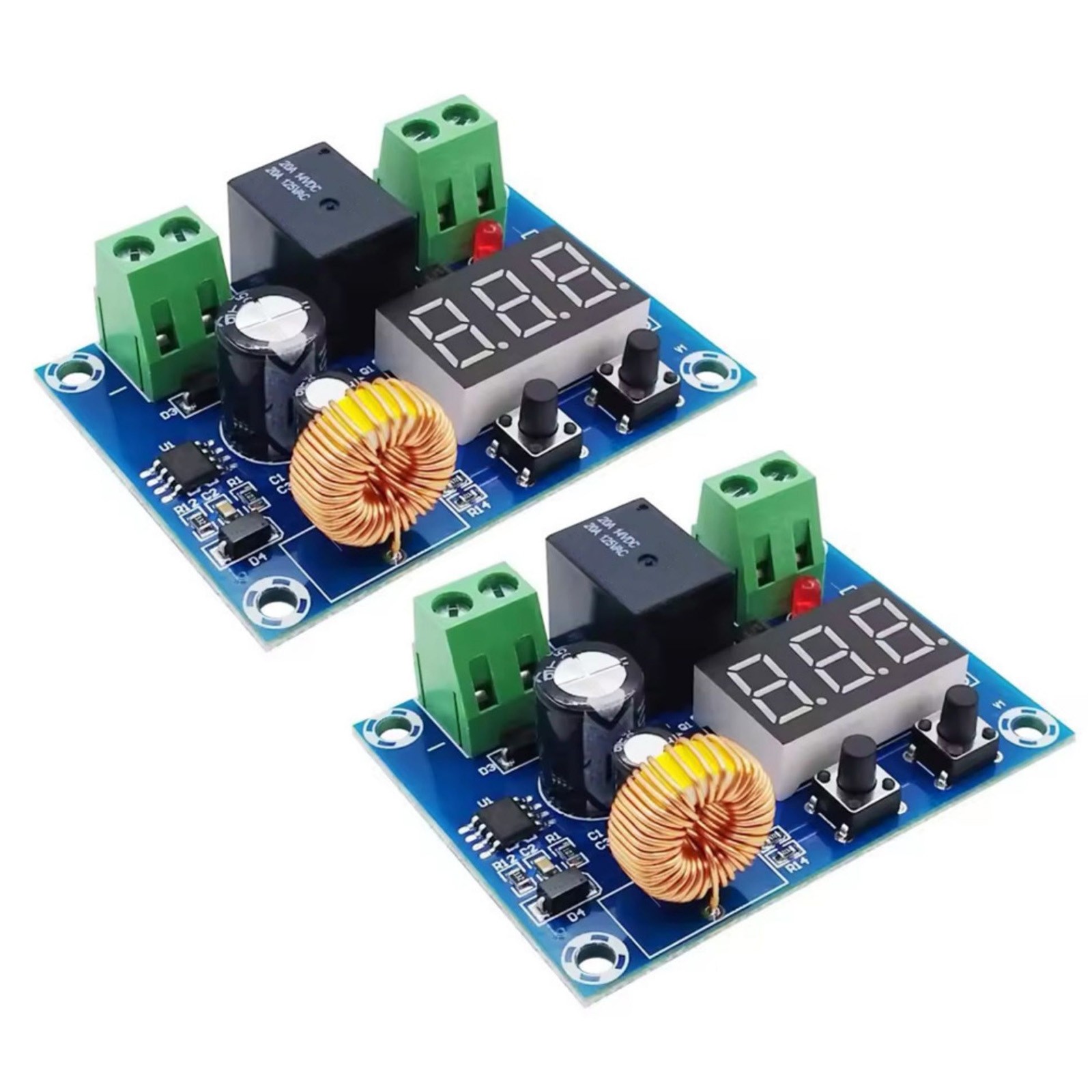 2* DC12V-36V Battery Low Voltage Cut Off On Switch Controller Protection Module
