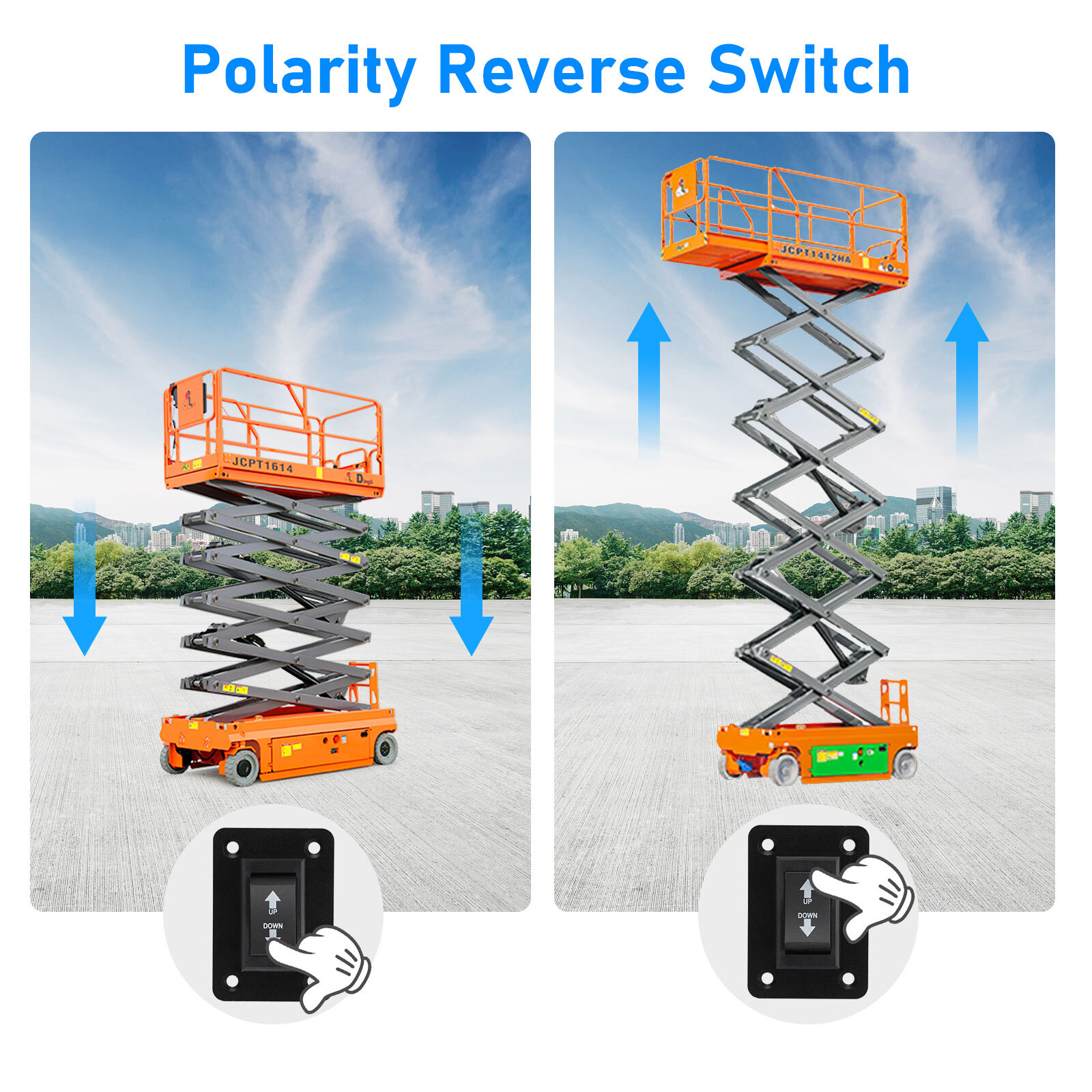 2Pcs 30A DPDT Momentary Reverse Switch Up Down Switch for 5th Wheel Trailer