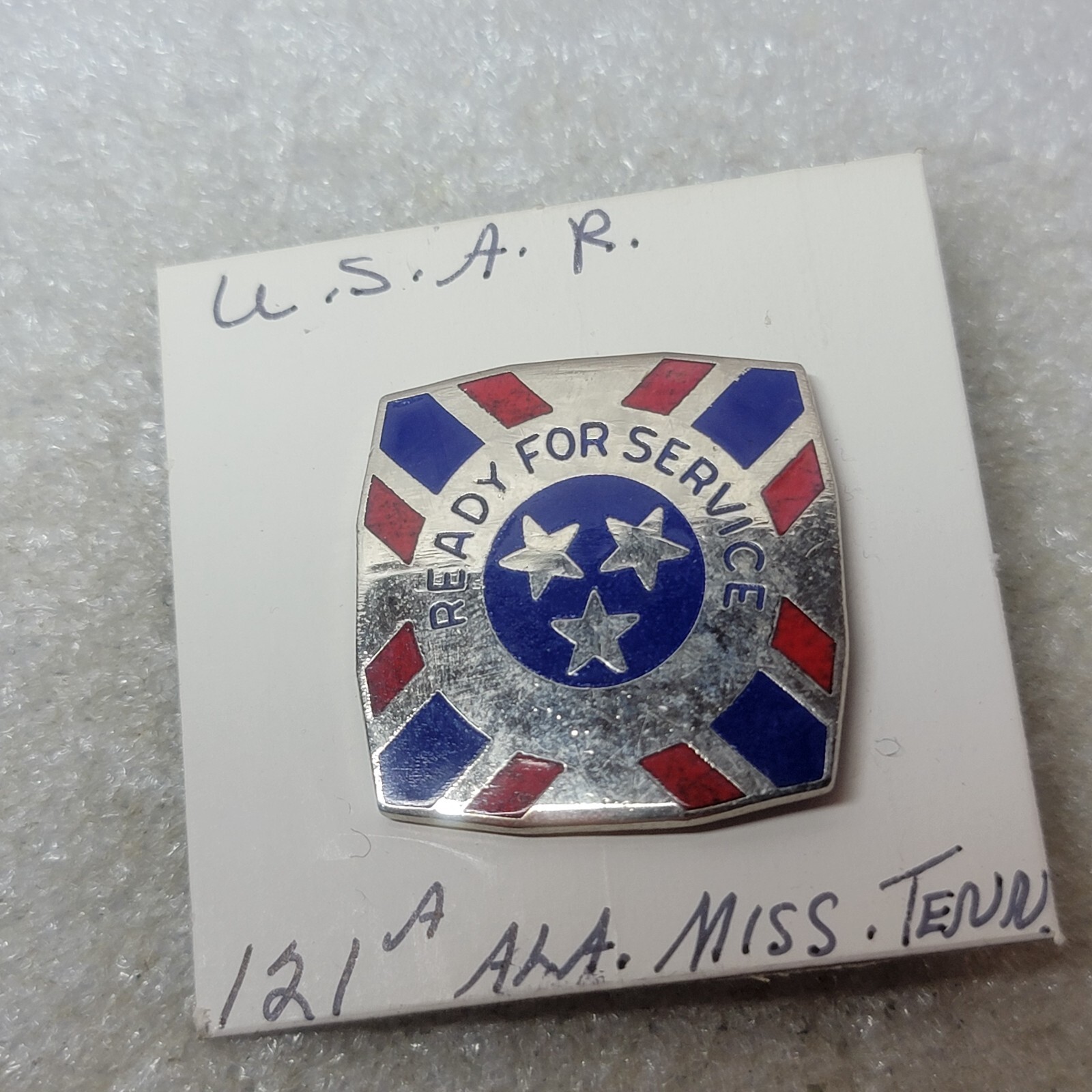 Authentic US Army 121st ARCOM Reserve Command Unit DI DUI Pin Insignia G23 IRA