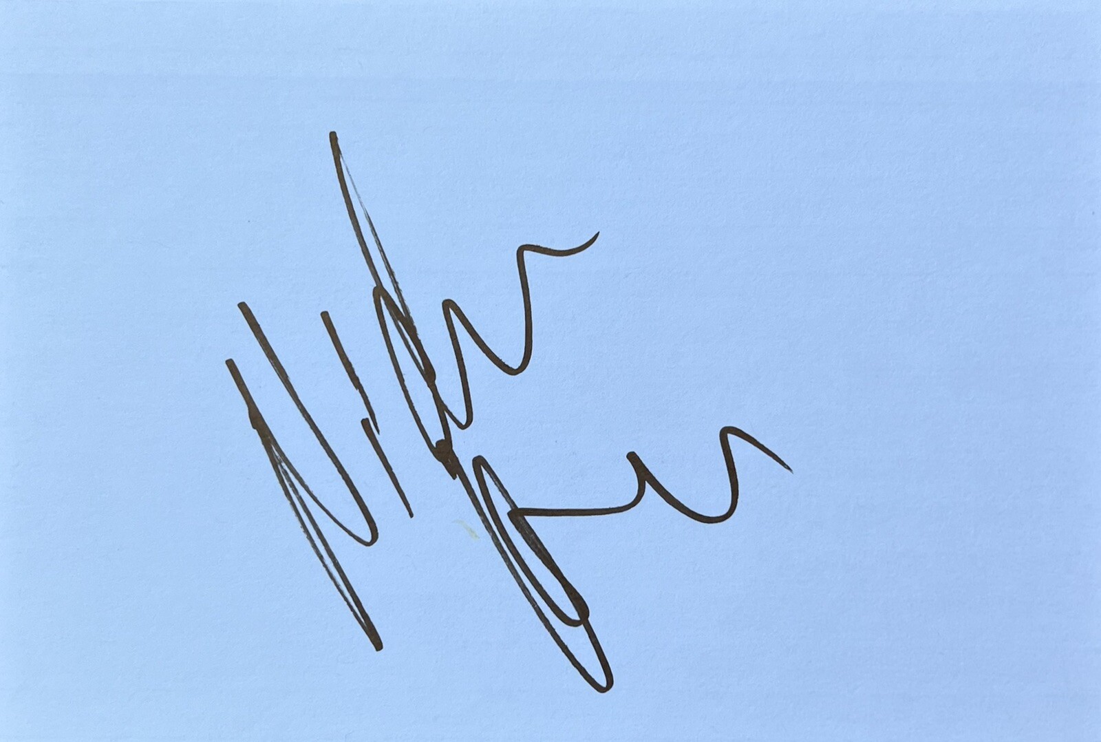 Nicholas Hoult Signed In Person 4x6 Index Card In Top Loader - Authentic