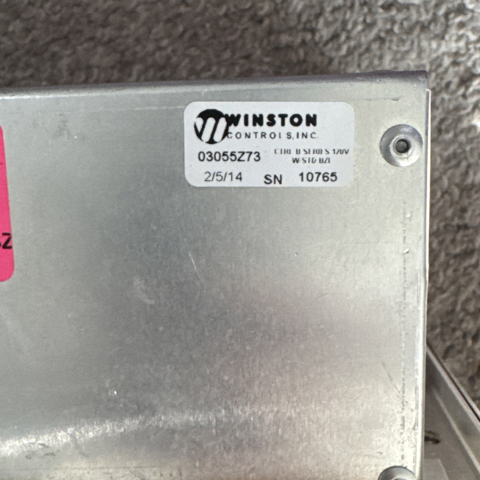 Winston Cvap B-Series Control Board Food temperature