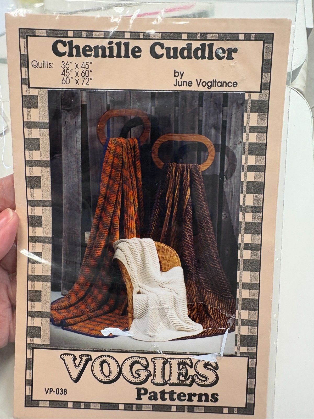 CHENILLE CUDDLER quilt patterns, Pieced & Applique, 3 sizes, flannel chenille