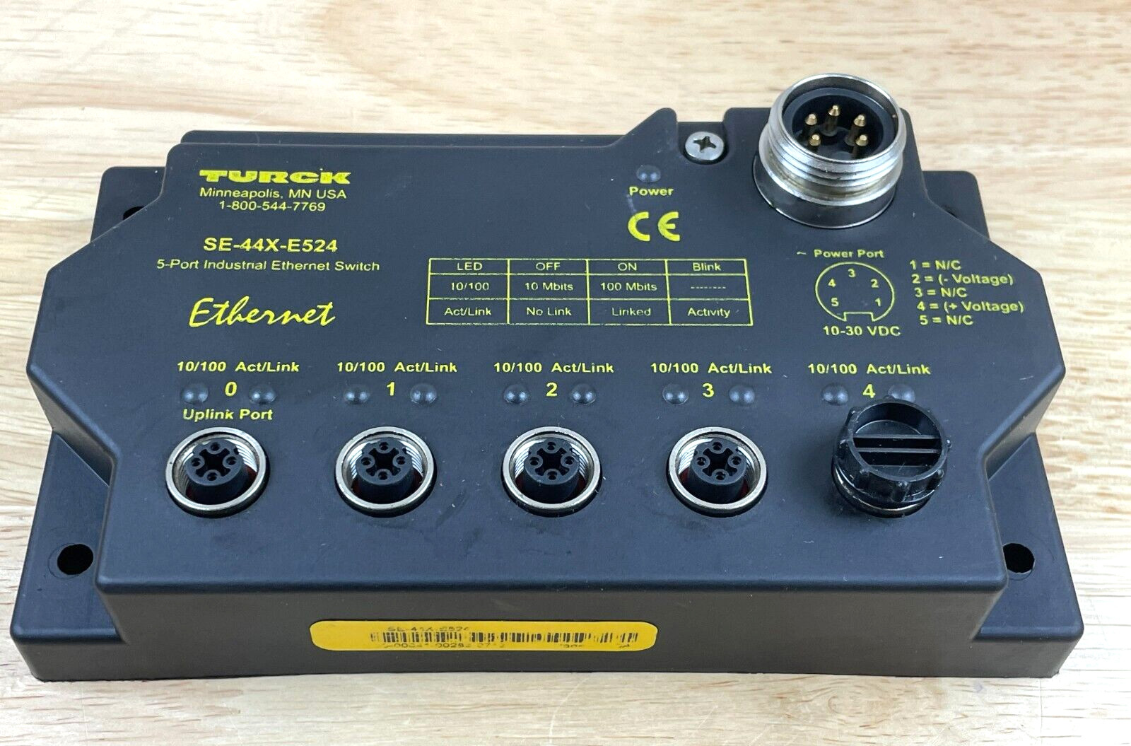 Turck SE-44X-E524 5-Port Industrial Ethernet Switch