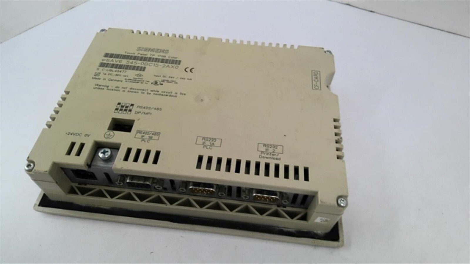 Siemens 6AV6 545-0BC15-2AX0 Touch Panel 170B Color