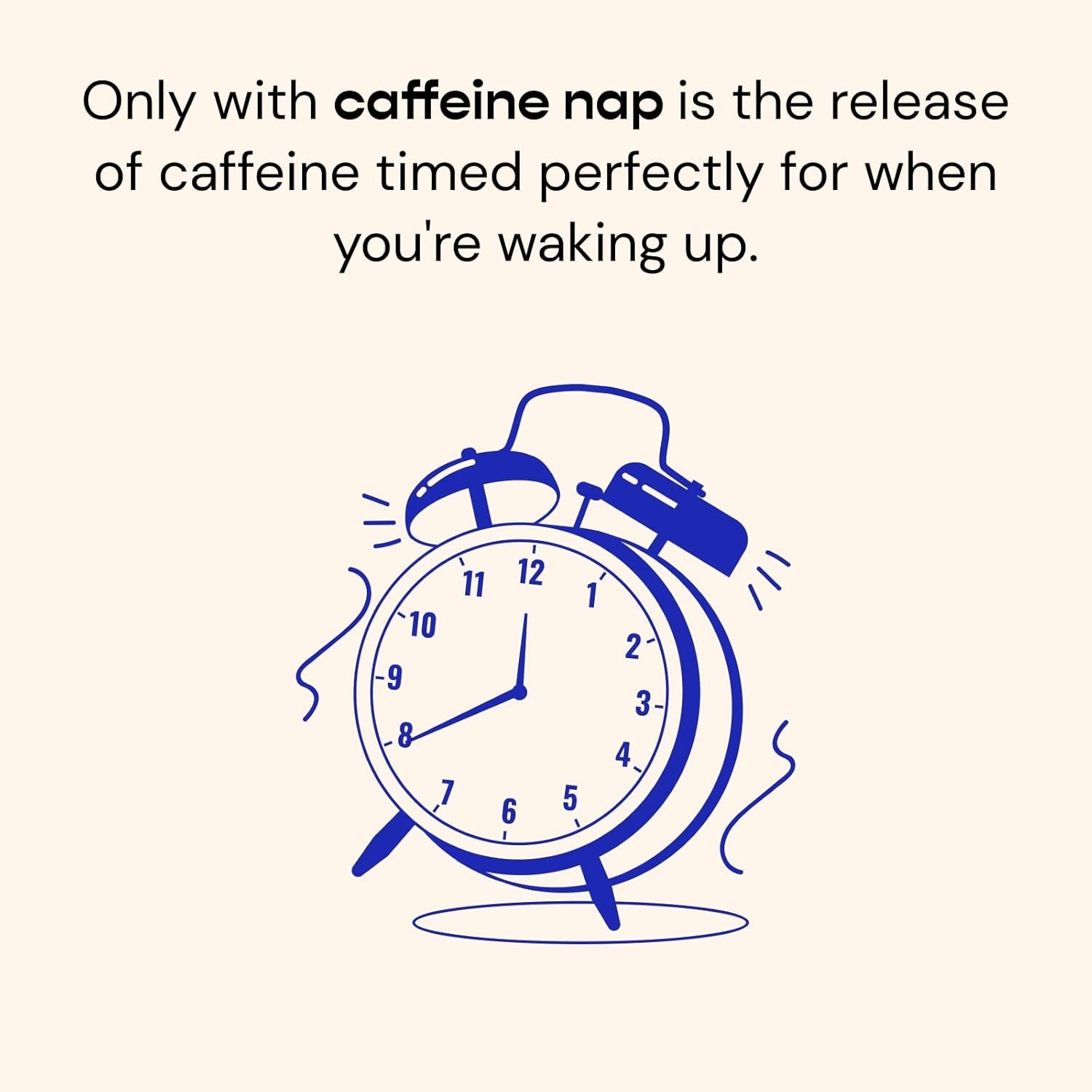 Delayed Release Caffeine Supplement Power Coffee Nap + Energy & Focus 60 Tablets