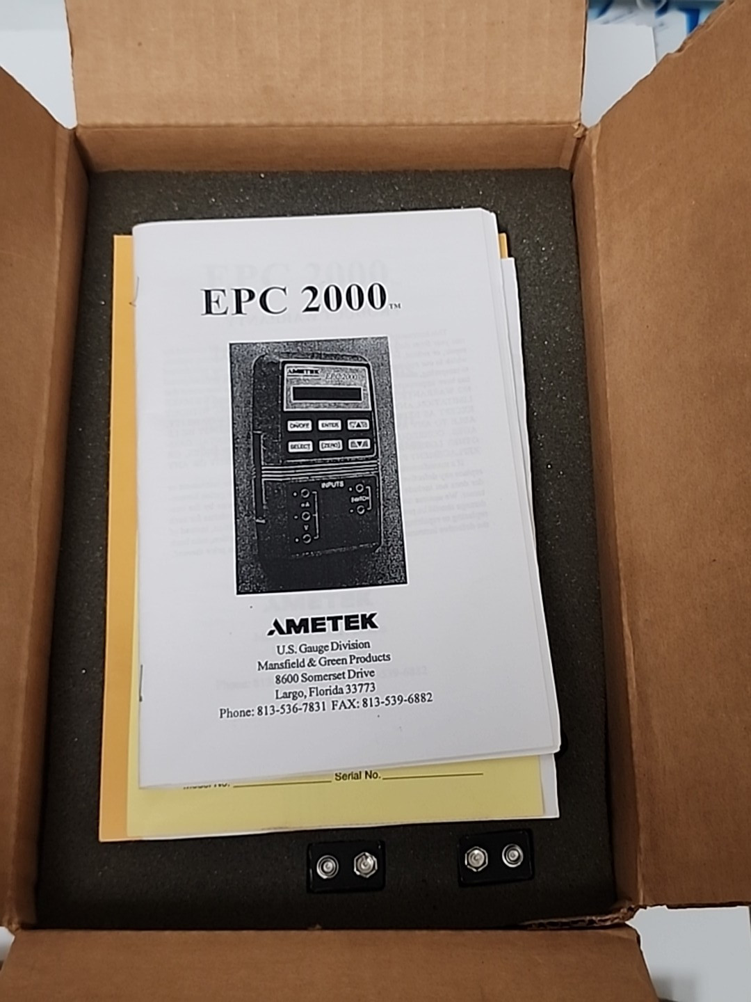 AMETEK EPC 2000 PRESSURE CALIBRATOR [2ES1-5]
