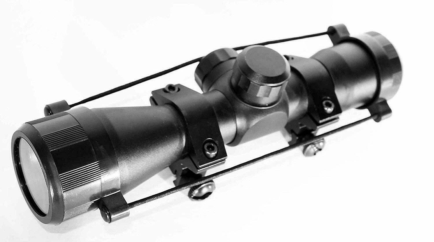Ruger 10/22 Combo Kit With 4x32 Rifle Scope Rings Rail Mount mil dot reticle blk