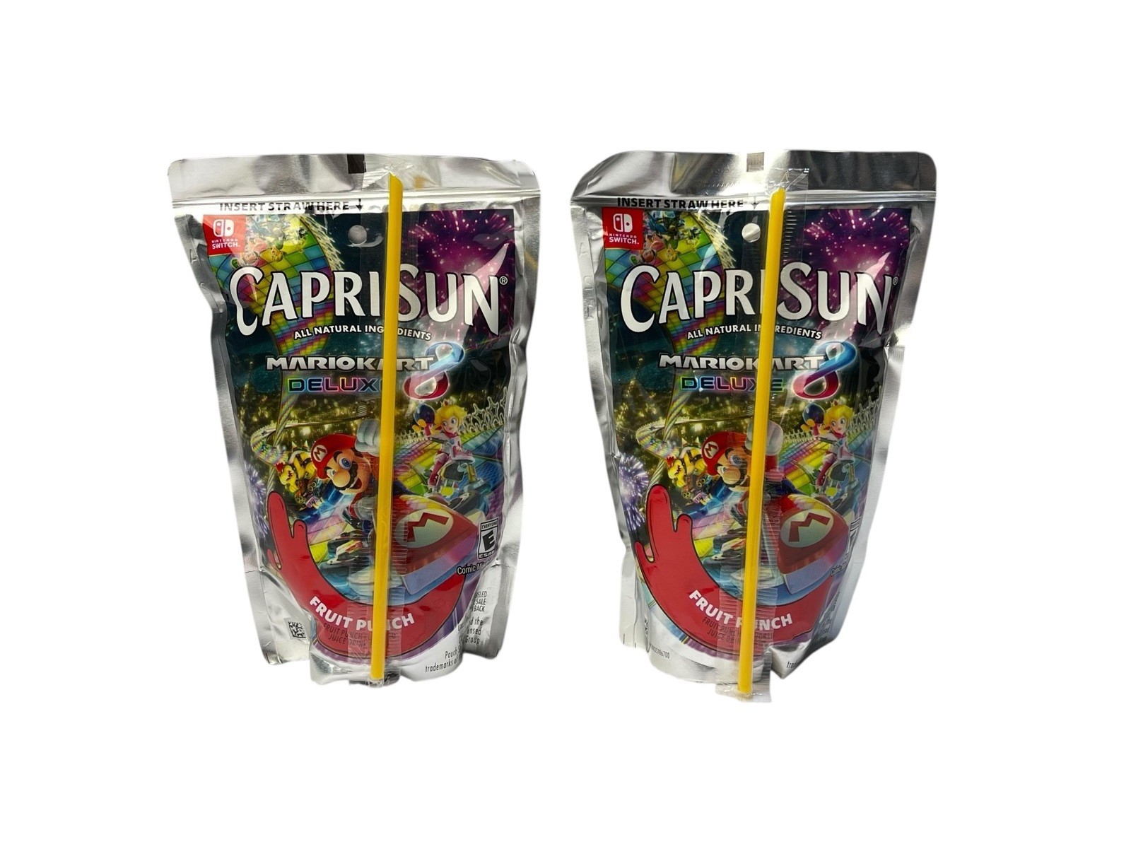 Lot of 2 Nintendo Switch Mario Kart 8 Collectible Capri Sun EXPIRED Jan 2025 NEW