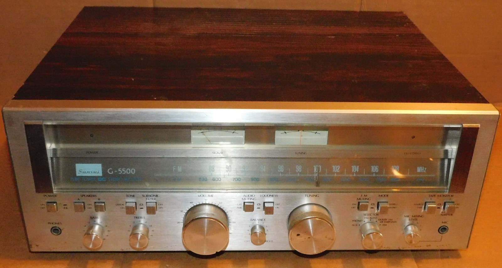 Vintage Sansui G-5500 Receiver for Parts Repair AS IS