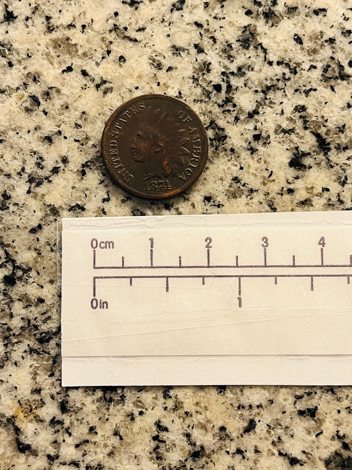 1874 Indian Cent Novelty/Souvenir Coin