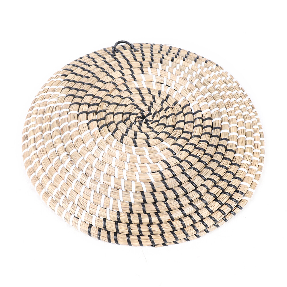 3pcs Set Boho Woven Wall Basket Seagrass Handmade Home Textile Decoration