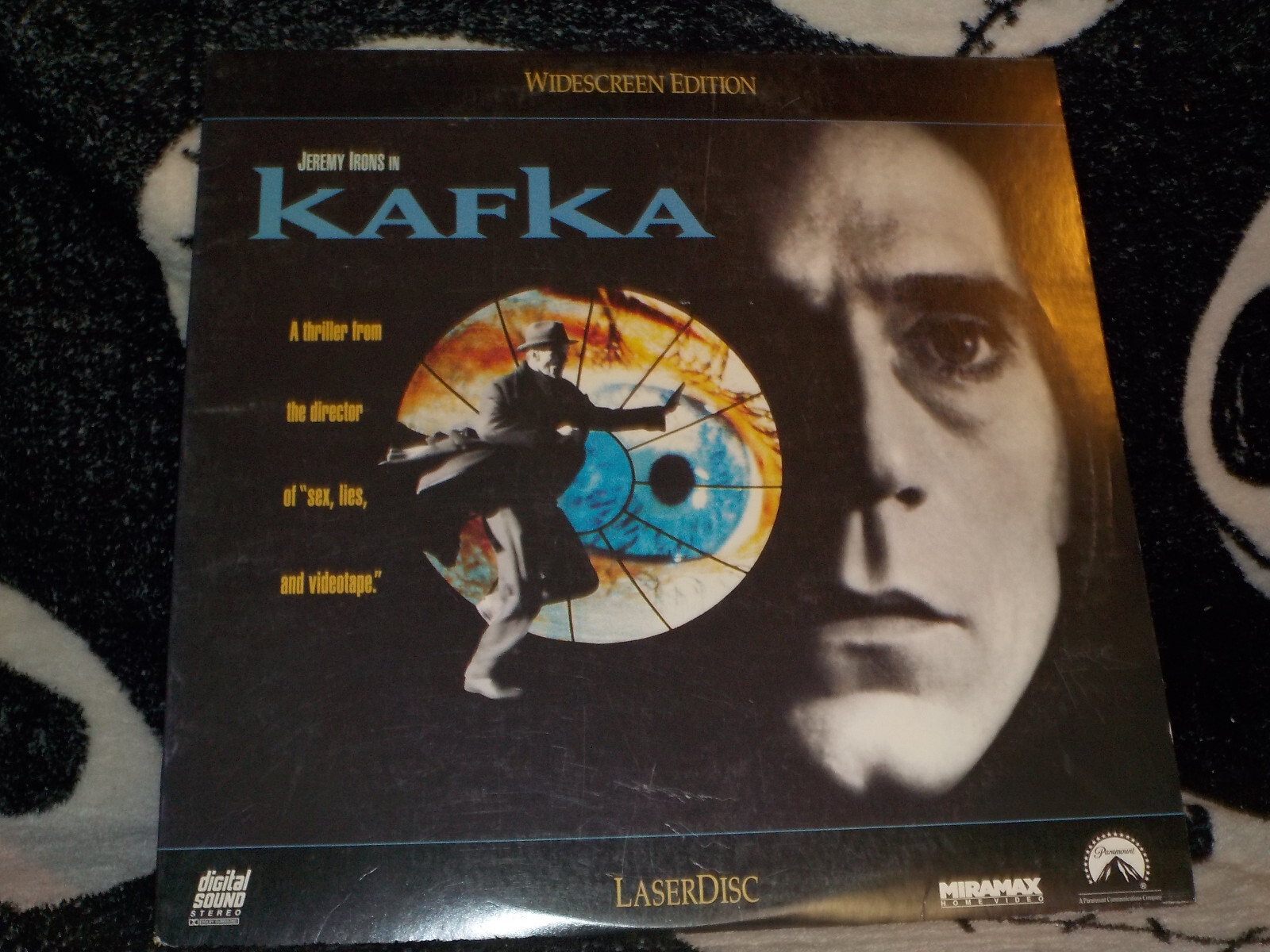 Kafka Widescreen Laserdisc LD Jeremy Irons Steven Soderbergh Free Ship $50