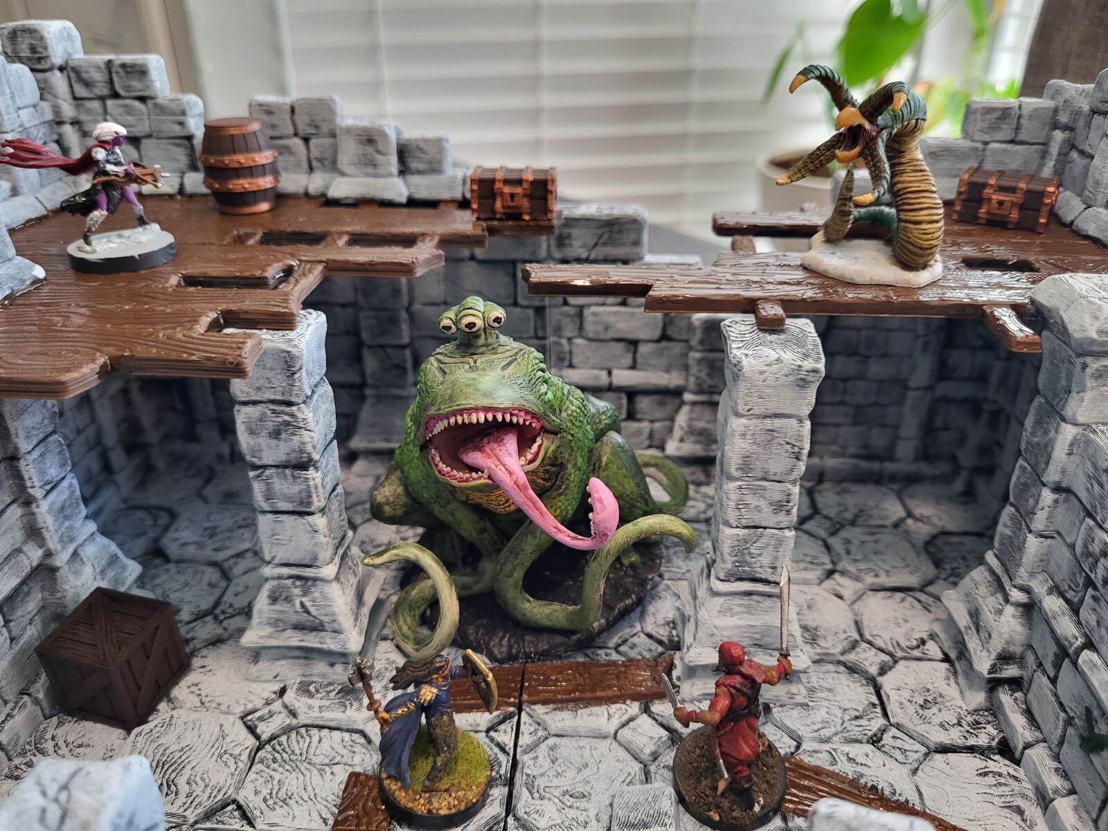 Castle/Church Ruins FULLY PAINTED Dungeons & Dragons Fantasy Scenery (28mm)