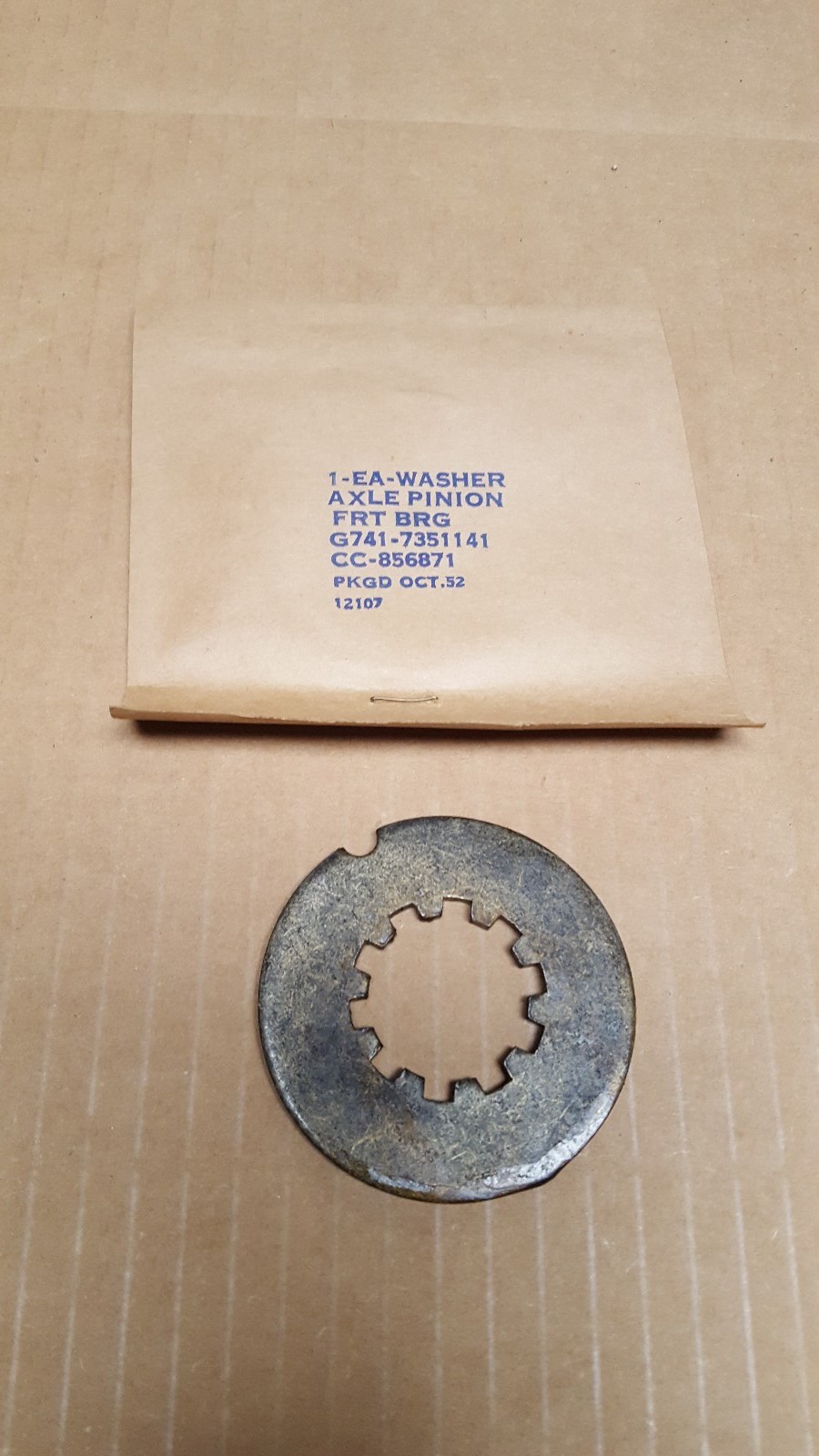 Military Dodge M37 M43 Washer Axle Pinion Front Bearing G741 NOS CC-856871
