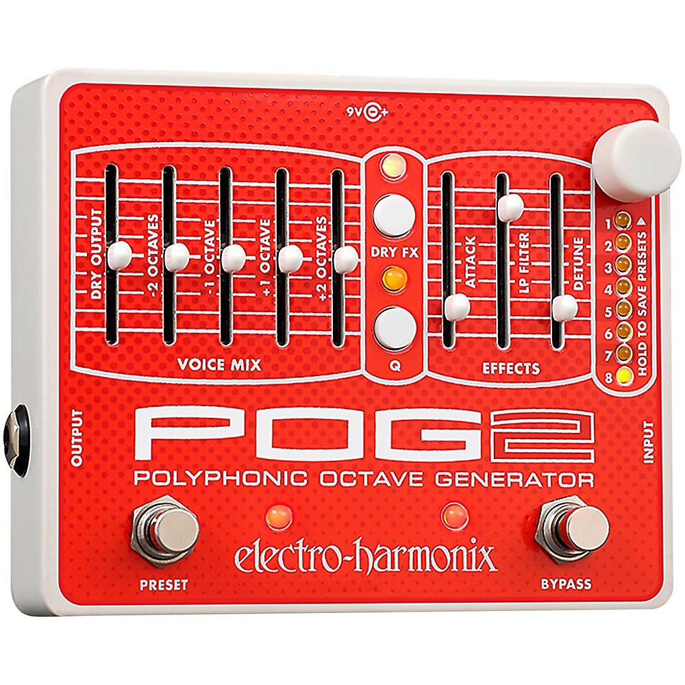 ElectroHarmonix POG2 Polyphonic Octave Generator Guitar Effects Pedal