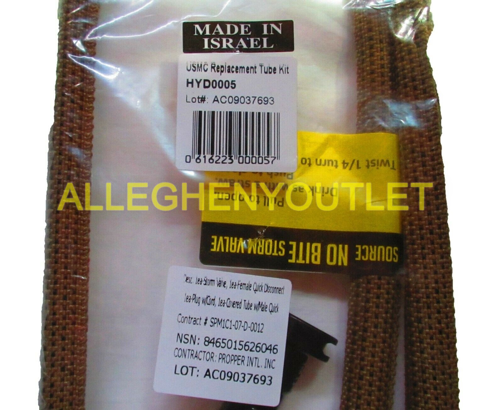 NEW SOURCE USMC HYDRATION SYSTEM REPLACEMENT TUBE HOSE KIT COYOTE QUICK CONNECT