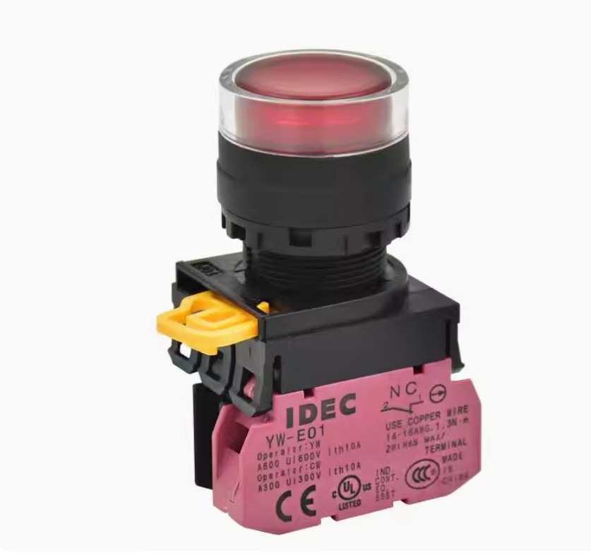 1PC NEW IDEC Self-reset button switch without light YW1L-MF2E10 blue 1NO #LL