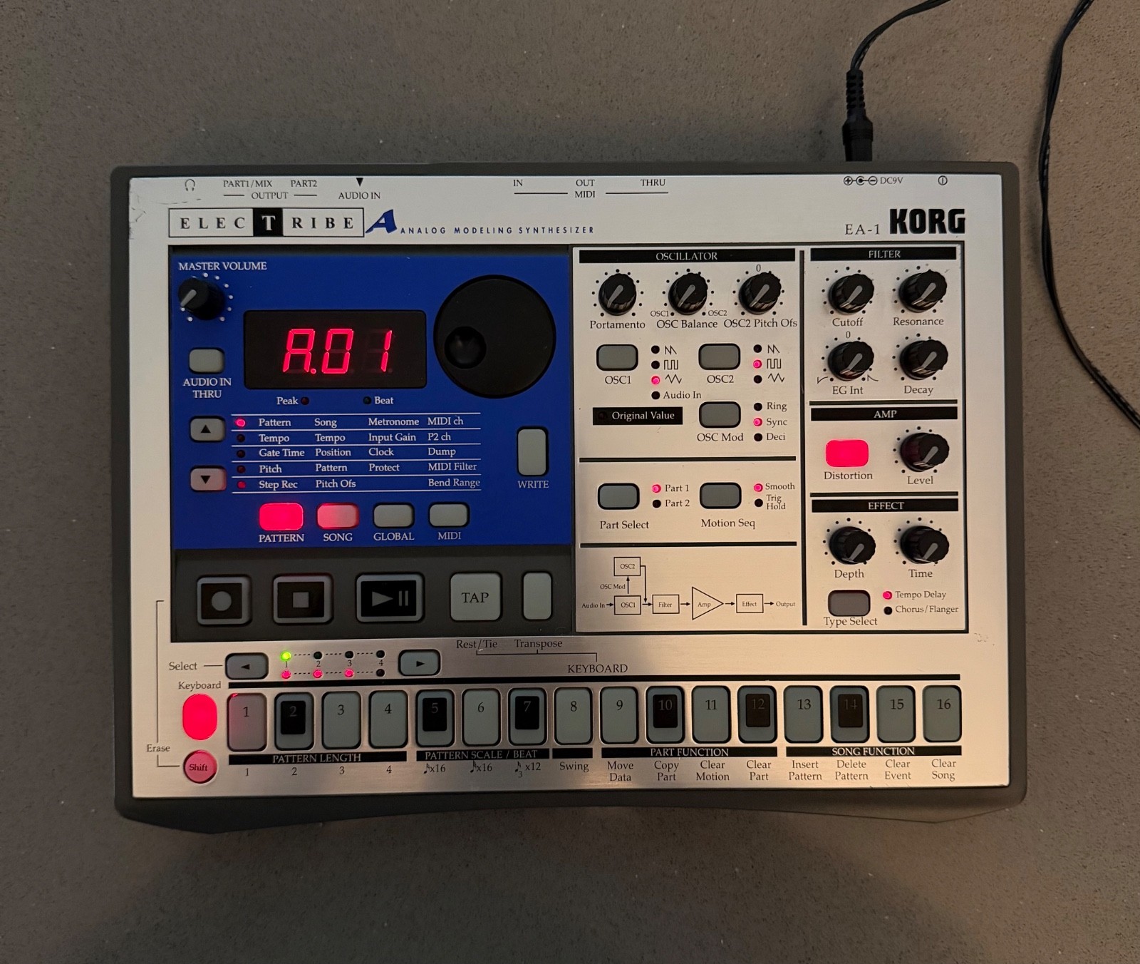 Korg Electribe A EA-1 Digital Synthesizer. Excellent condition!
