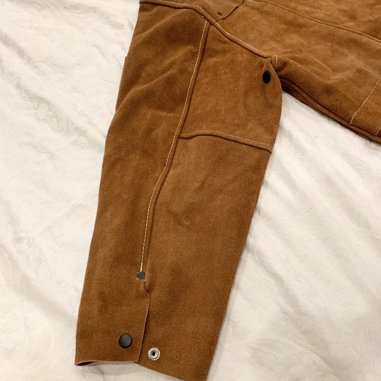 New- Condor 2Ag83 Welding Jacket, Brown, Leather, Xl