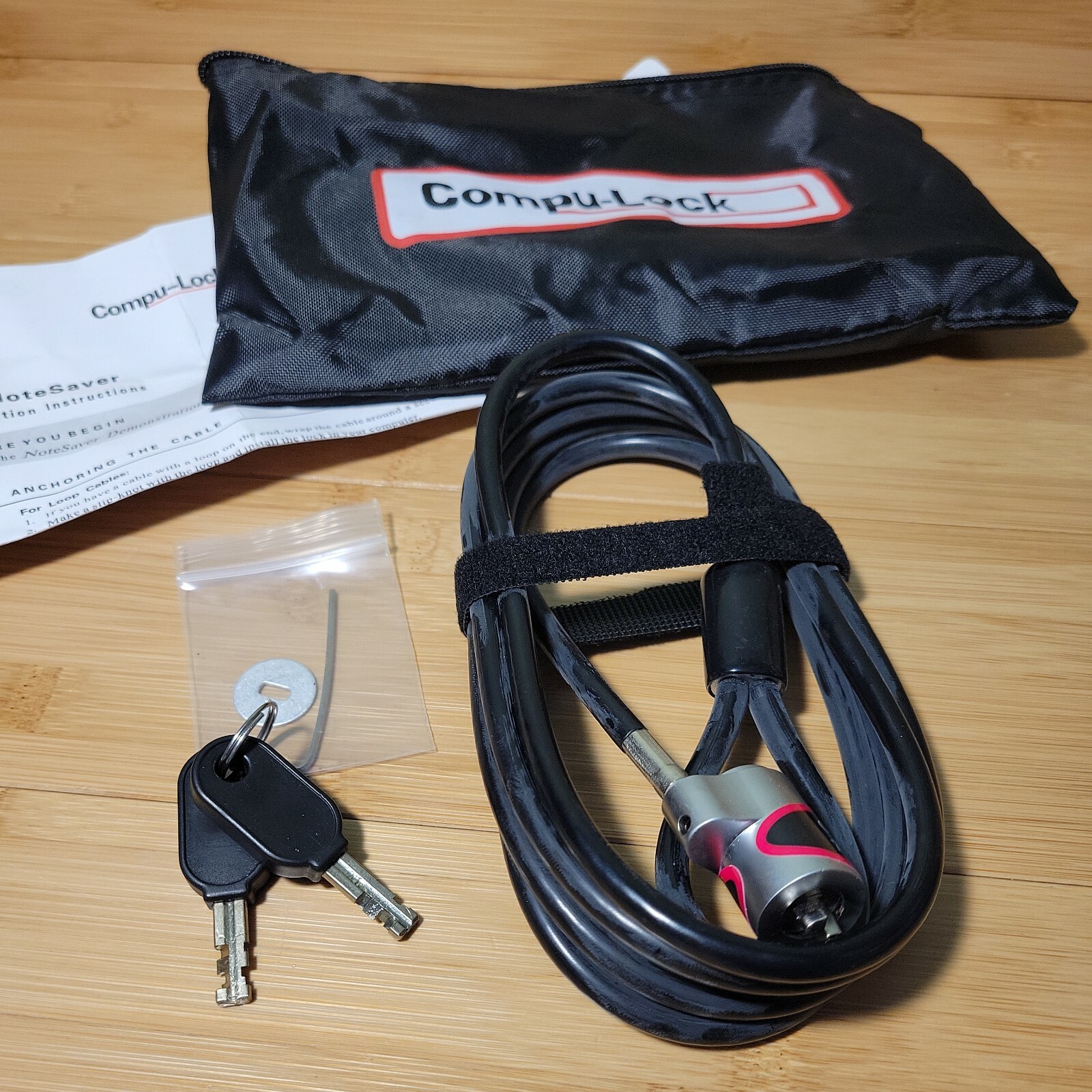 NEW Compu-Lock Laptop Computer Anti Theft ULTRA Security Cable Lock 2 Keys