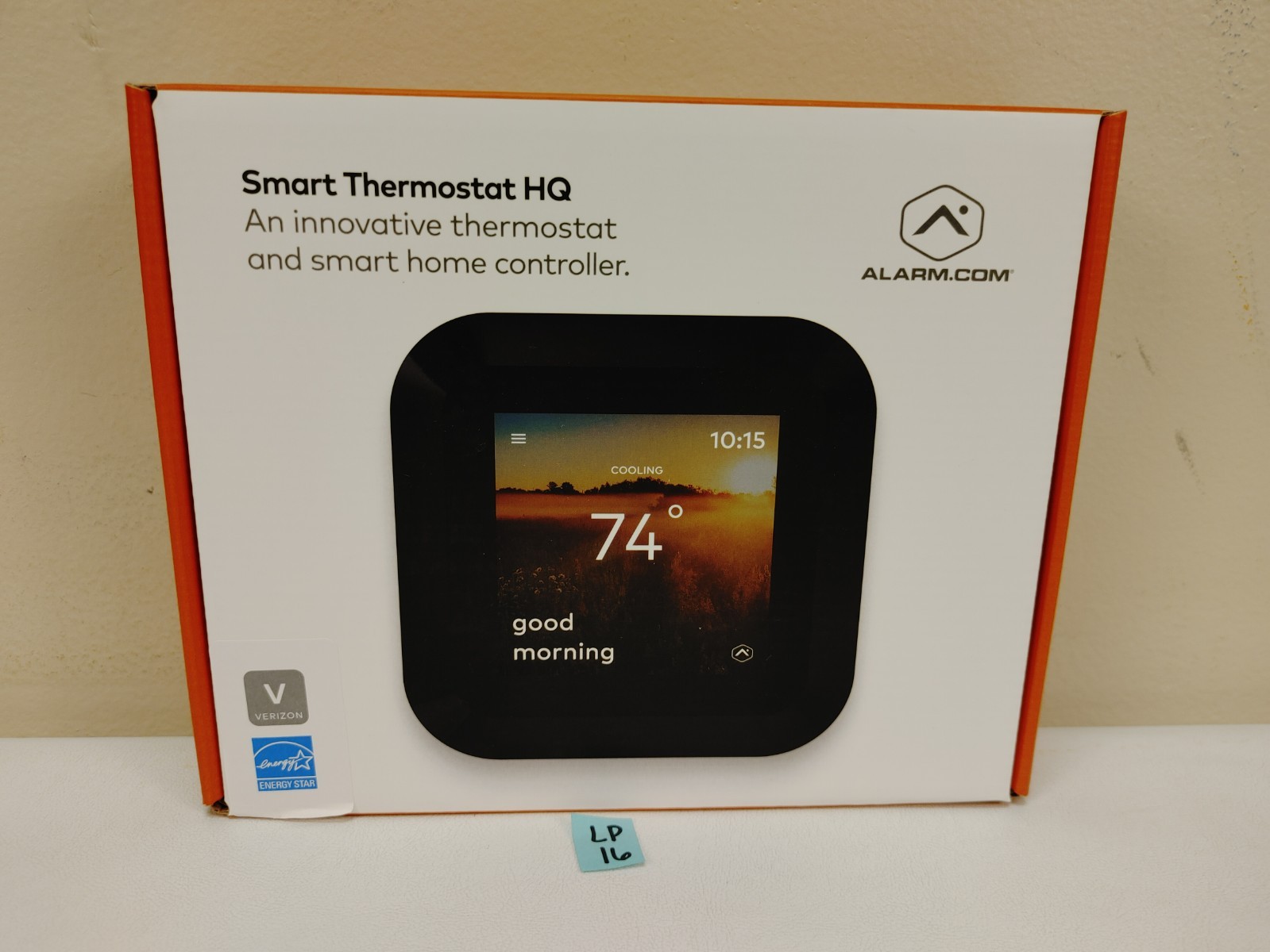 ALARM.COM SMART THERMOSTAT HD ADC-T40K-HQ-VZ VERIZON Black Brand New SEALED
