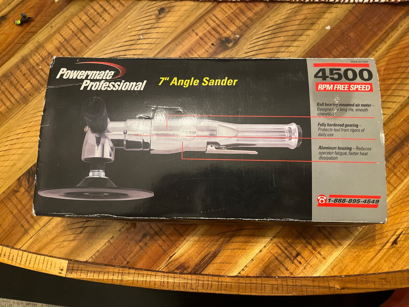 NEW - Coleman Powermate Professional 7" PNEUMATIC Angle SANDER  P024-0115SP