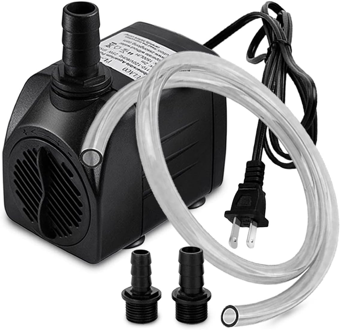 400GPH Submersible Pump W/ 5 ft Tubing 1500L/H 25W durable fountain water pump