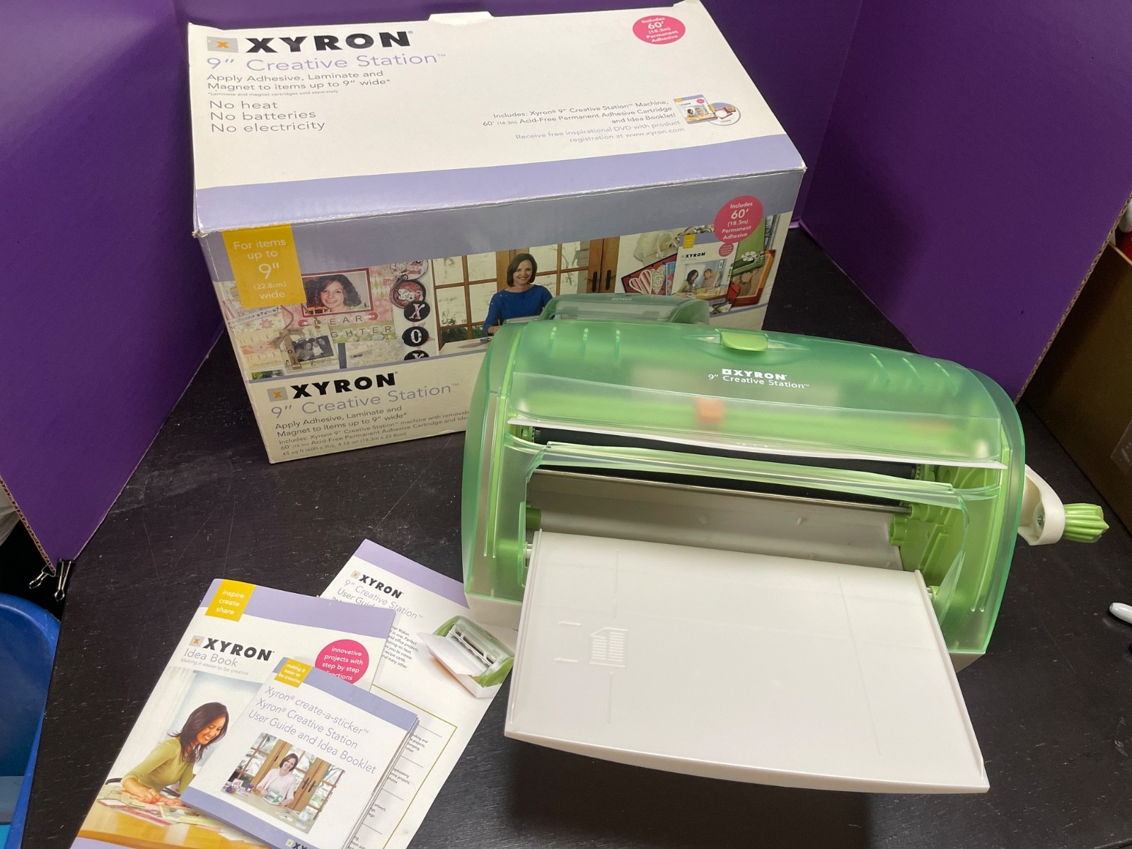 Xyron 9'' Creative Station Sticker Machine Laminate Laminator 9" Extra Cartridge