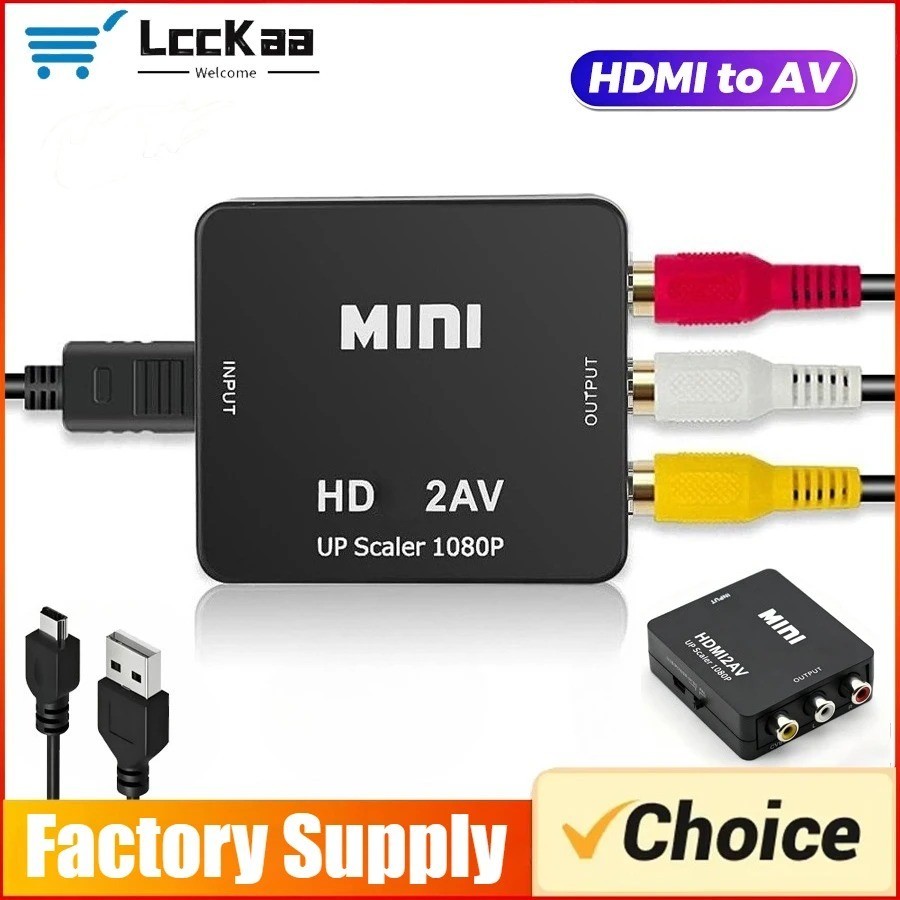 HDMI To RCA AV Adapter Converter Cable CVBS 3RCA 1080P Composite Video Audio