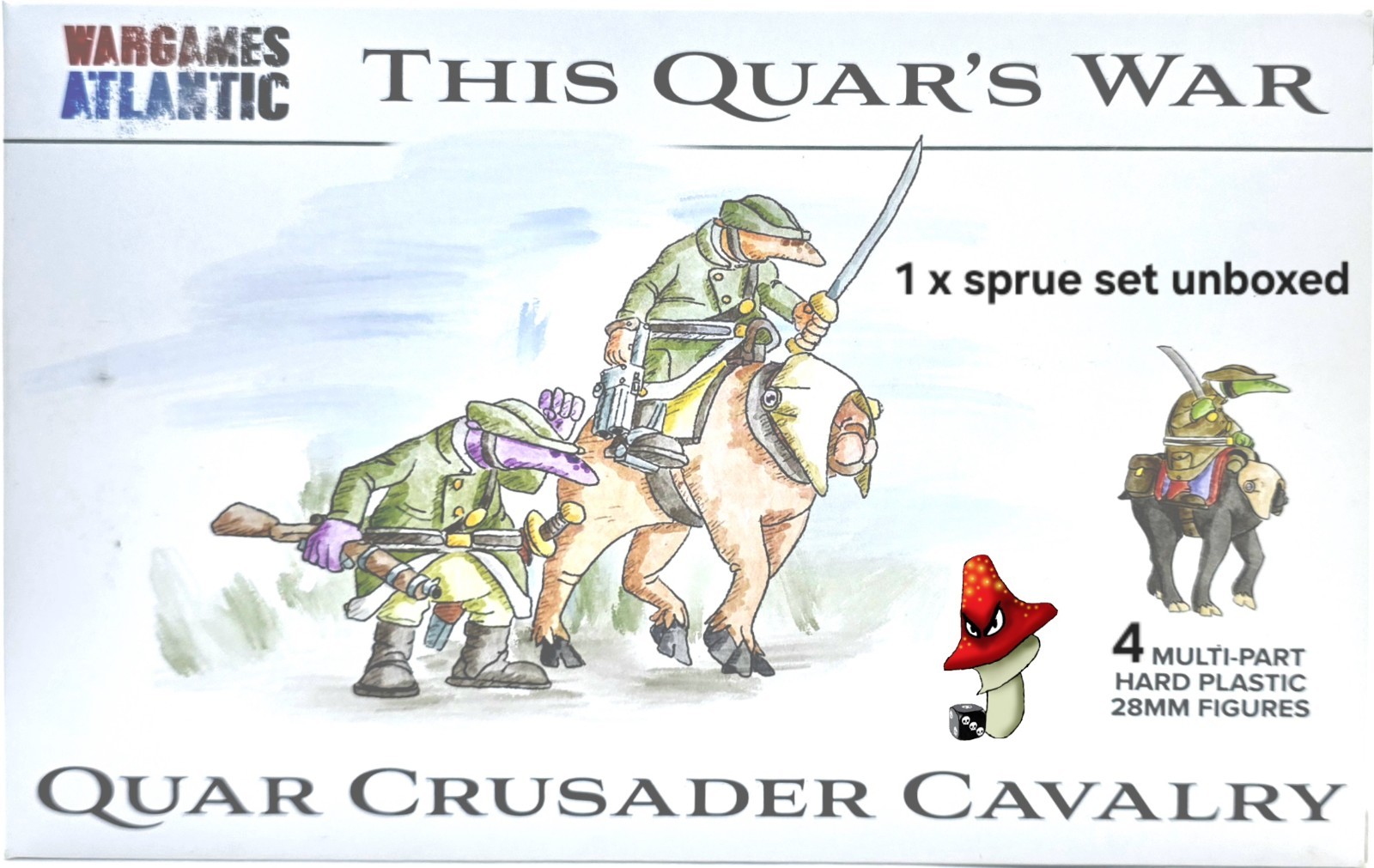 Quar Crusader Cavalry 1 x Sprue Set Unboxed Quar's War Wargames Atlantic 28mm