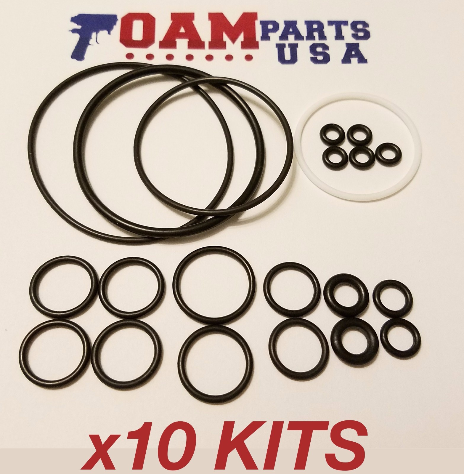10 Kits 246355 Aftermarket Viton O-Ring Rebuild Kit for Graco Fusion AP orings