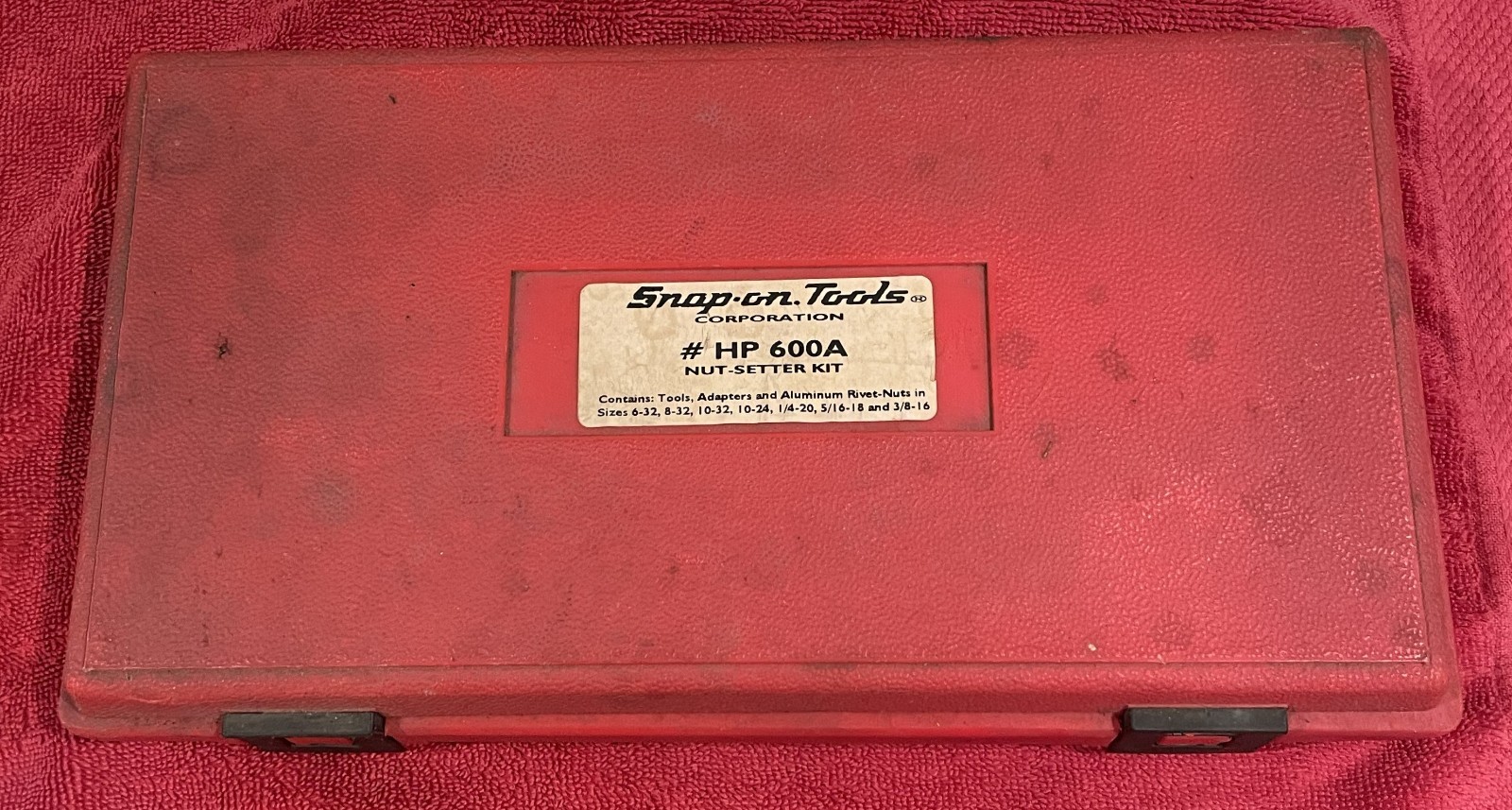 SNAP ON # HP600A Nut Setter Kit