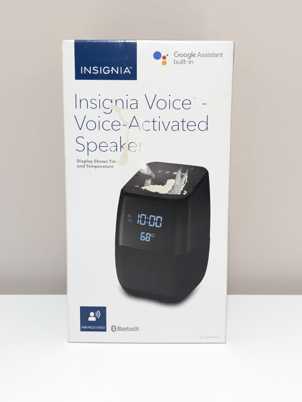 Insignia Voice Smart Bluetooth Speaker with Google Assistant - Black