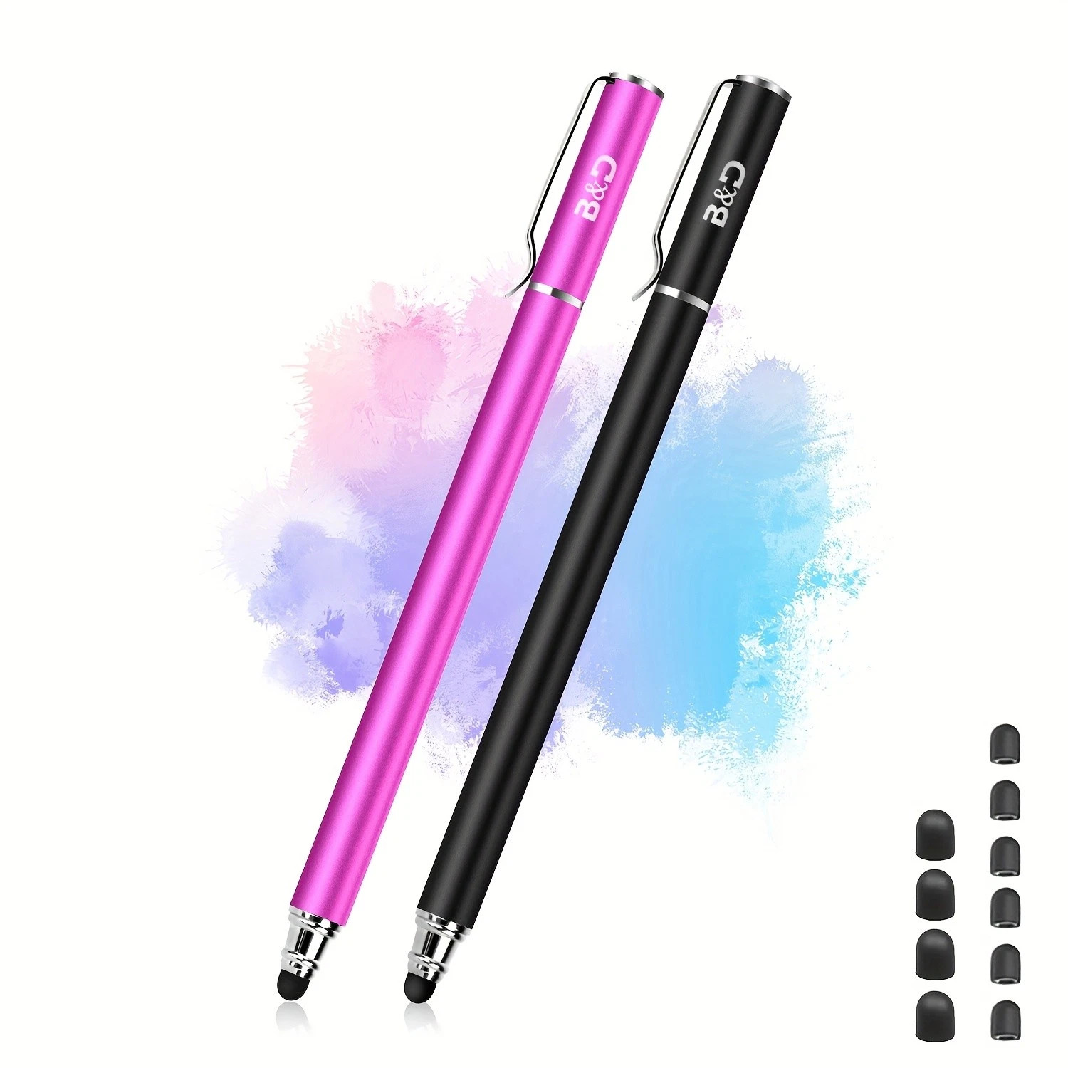 2 Pack Stylus Pen for Touchscreen, Universal Stylus for ipad, iPhone, Android