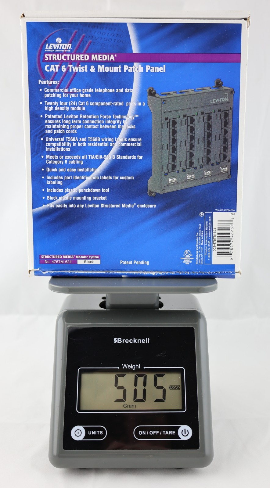 Leviton CAT 6 Twist & Mount Patch Panel - Structured Media - Untested
