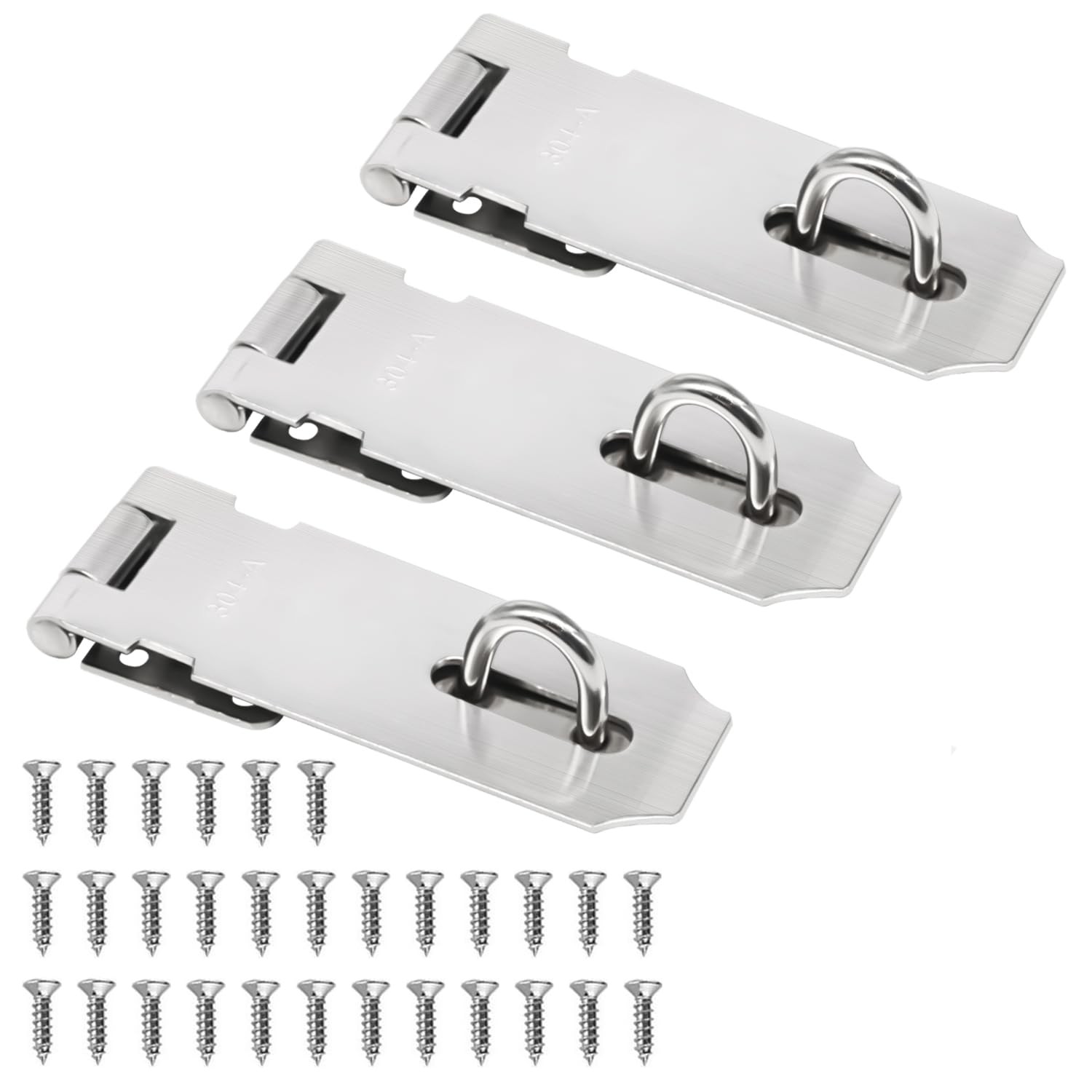 3 Pack Door Latch Lock 4 Inch Stainless Steel Slide Bolt Heavy Duty Shed Gate