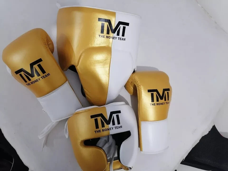 Full Boxing Gear Set: Gloves, Headguard & Groin Guard - Perfect for Training