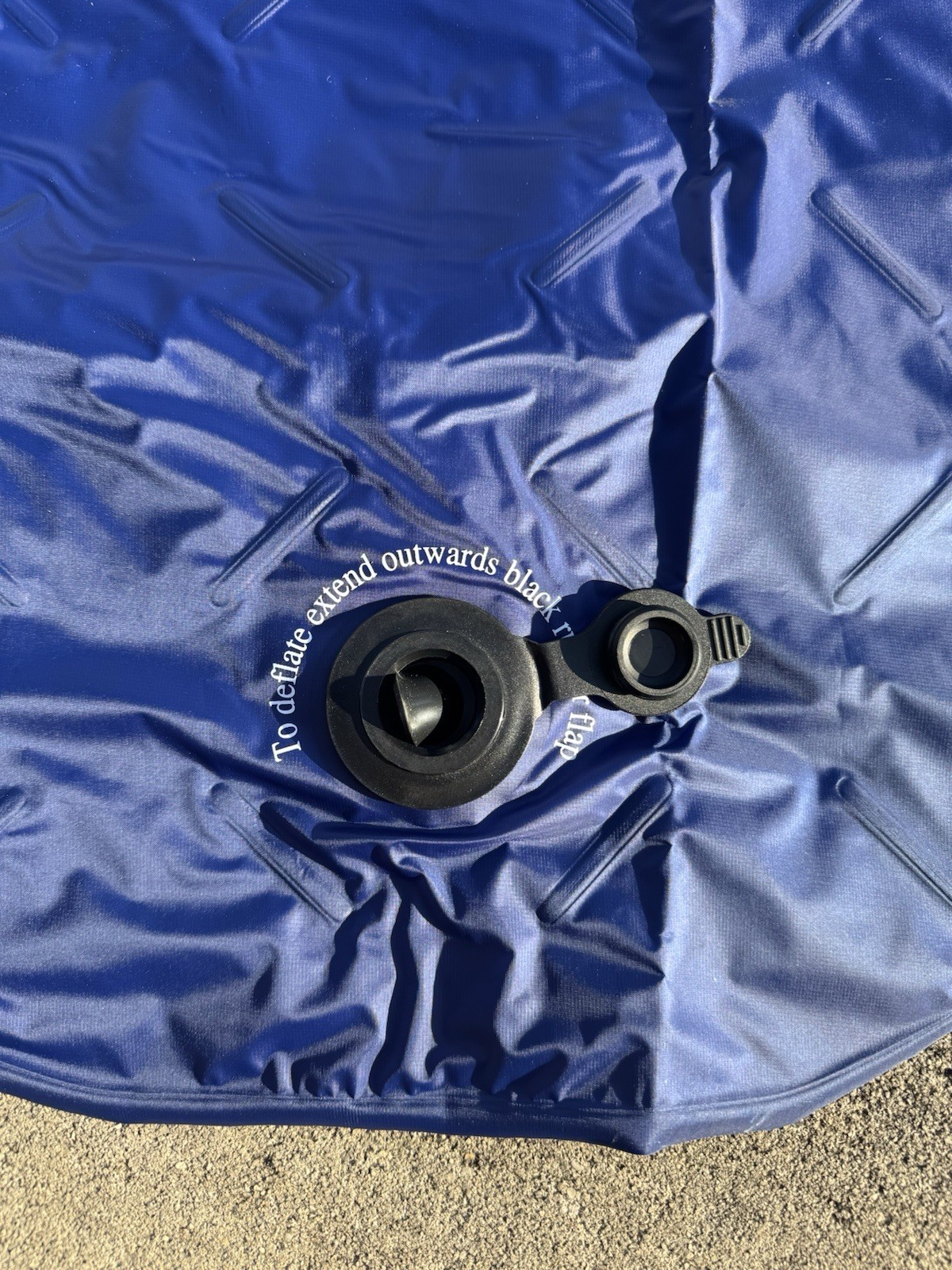 Sleepingo Ultralight Inflatable Sleeping Pad Blue Roll Up with Storage Bag