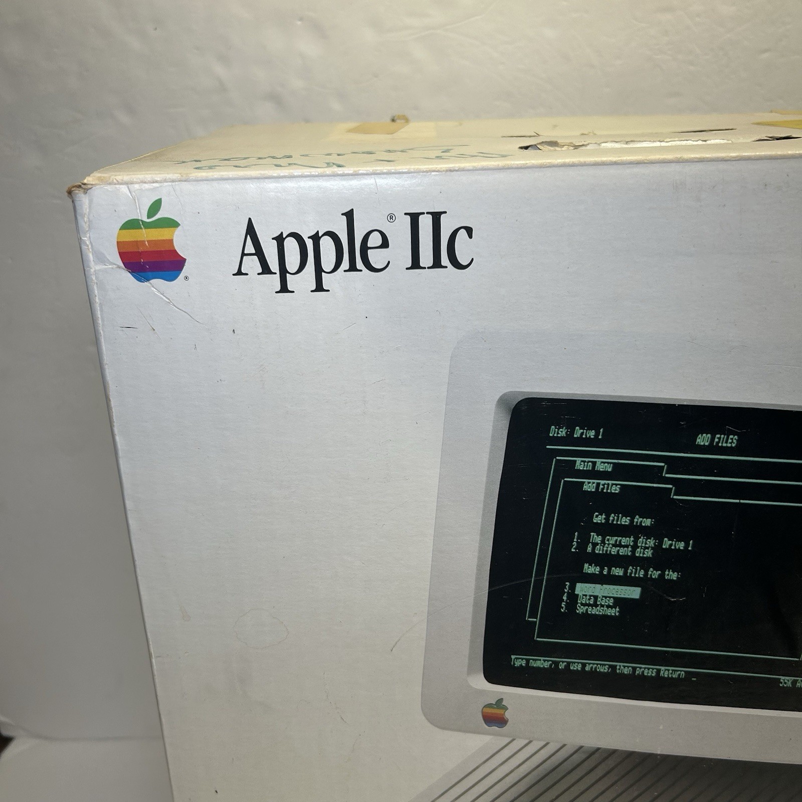 Vintage 1984 Original Apple IIc Model A2S4000 Computer Original BOX ONLY!