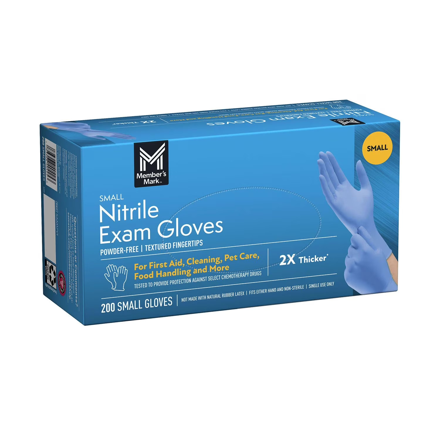 Member's Mark Nitrile Exam Gloves, Small Size, 200 ct.