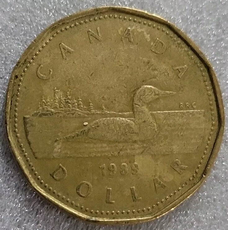 1989 Canada Loonie Dollar Coin *B612